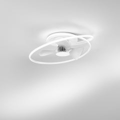 "Plafoniera LED STORM con ventilatore CCT - Bianco"