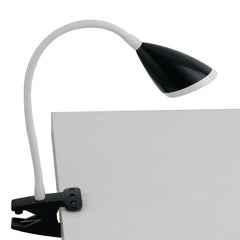LAMPADA DA LETTURA LED HEGEL NERA CON PINZA 3,7W 450LM 4000K 9,5X9,5X33CM