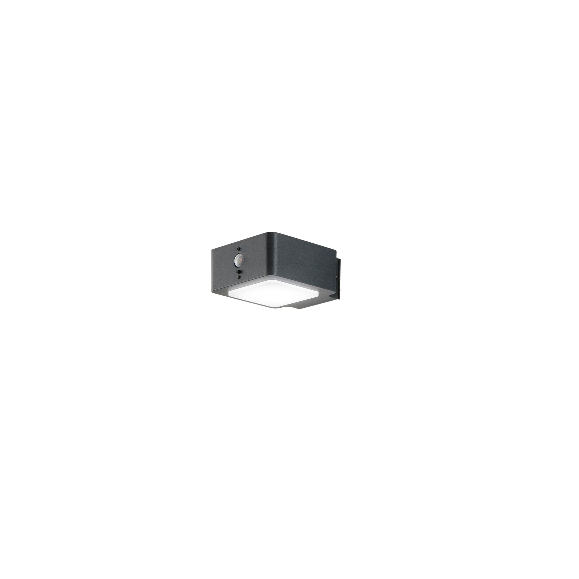 "Applique solare LED TED in alluminio antracite con sensore di movimento 4000K"