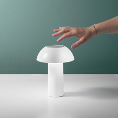 LAMPADA DA TAVOLO LED MYKES BIANCA 4,5W 300LM CCT DIMM.16X21CM