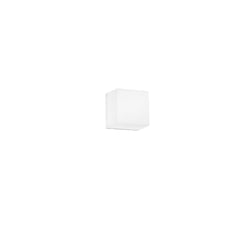 "Plafoniera da esterno LED TOGO quadrata bianca con interruttore CCT - 10 cm."
