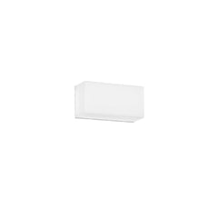 "Plafoniera da esterno LED TOGO rettangolare bianca con interruttore CCT - 20 cm."