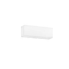 "Plafoniera da esterno LED TOGO rettangolare bianca con interruttore CCT - 30 cm."