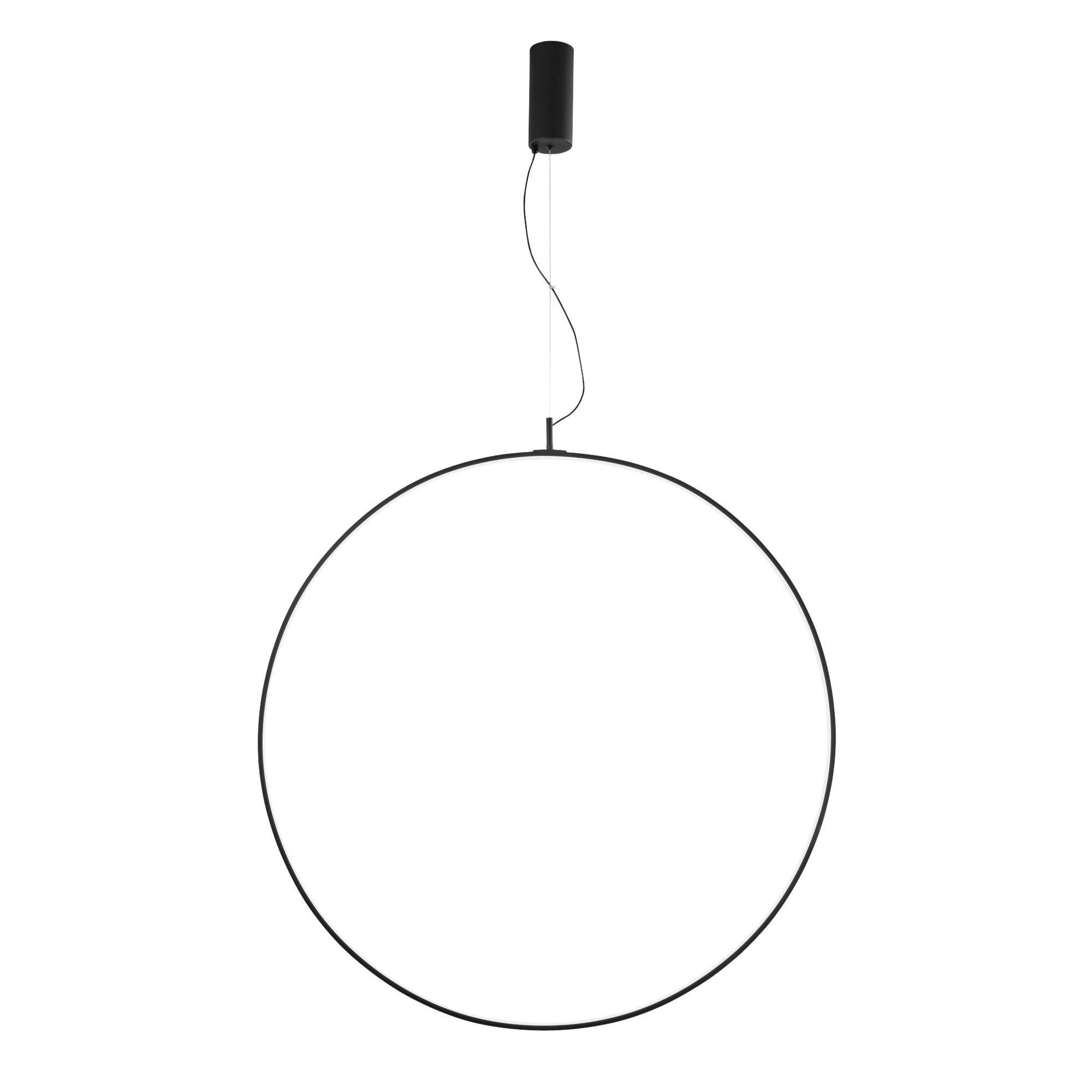 "Sospensione LED TOORX in alluminio nero, CCT,  Ø 100 cm."