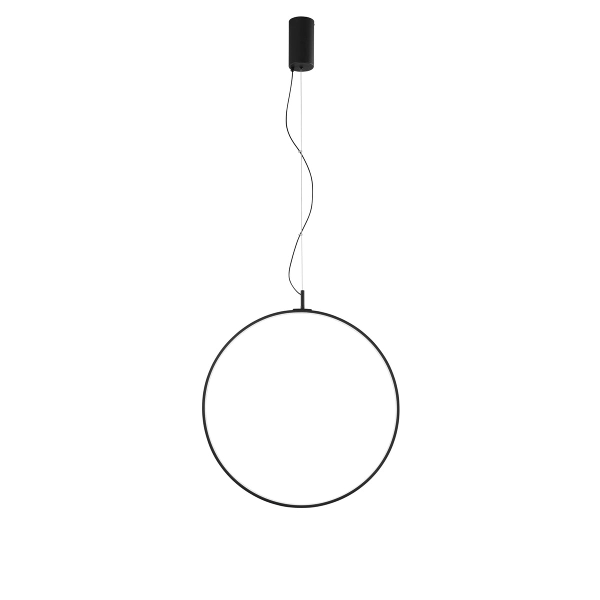 "Sospensione LED TOORX in alluminio nero, CCT,  Ø 60 cm."