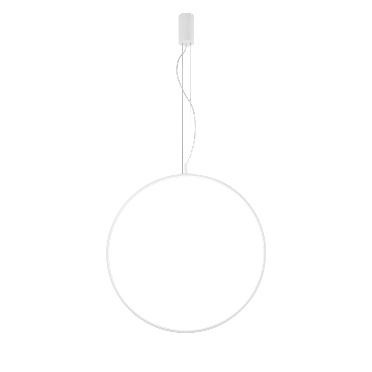 "Sospensione LED TOORX in alluminio bianco, CCT,  Ø 80 cm."