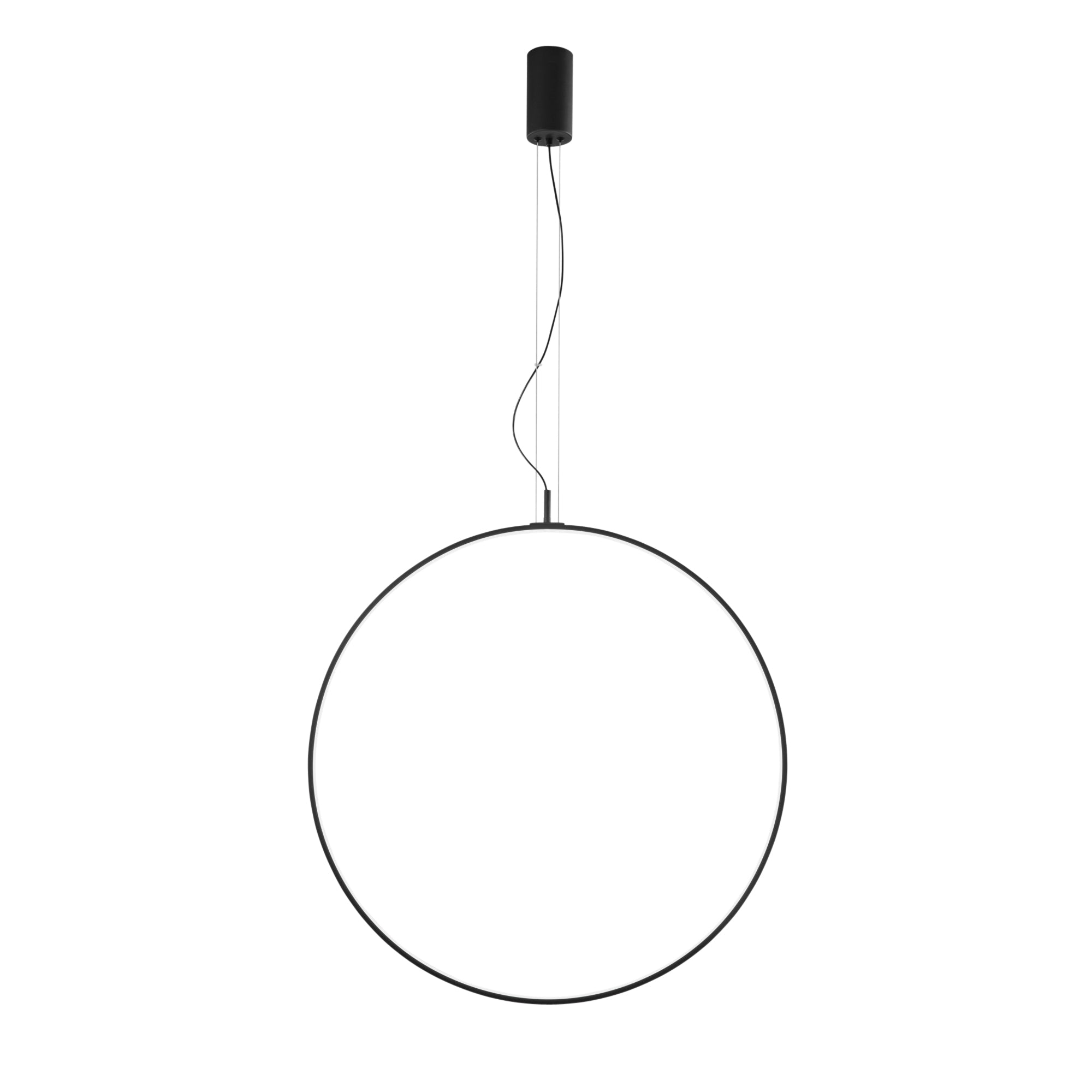 "Sospensione LED TOORX in alluminio nero, CCT,  Ø 80 cm."