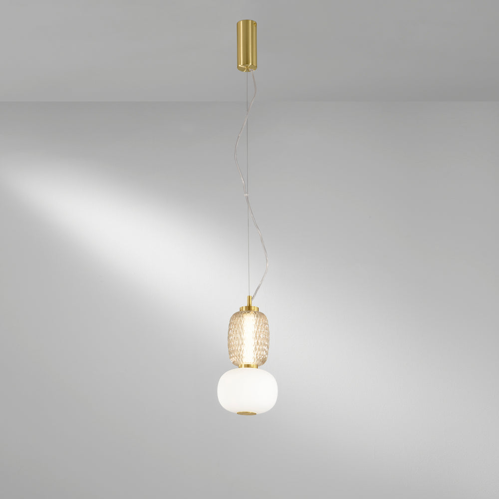 SOSPENSIONE LED TOTEM ORO 18W 2000LM 3000K 17X196,5CM