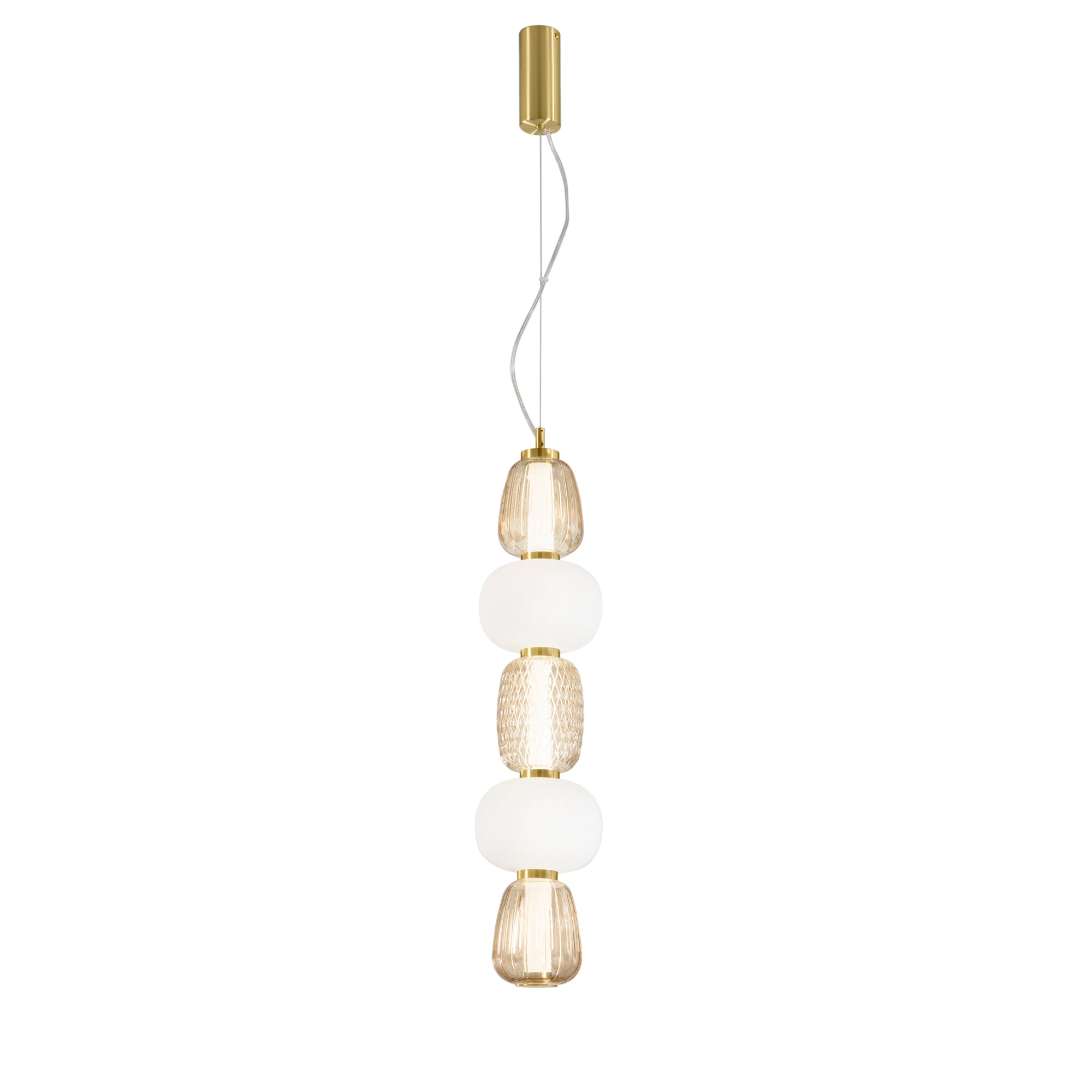 SOSPENSIONE LED TOTEM ORO 36W 3800LM 3000K 17X241CM