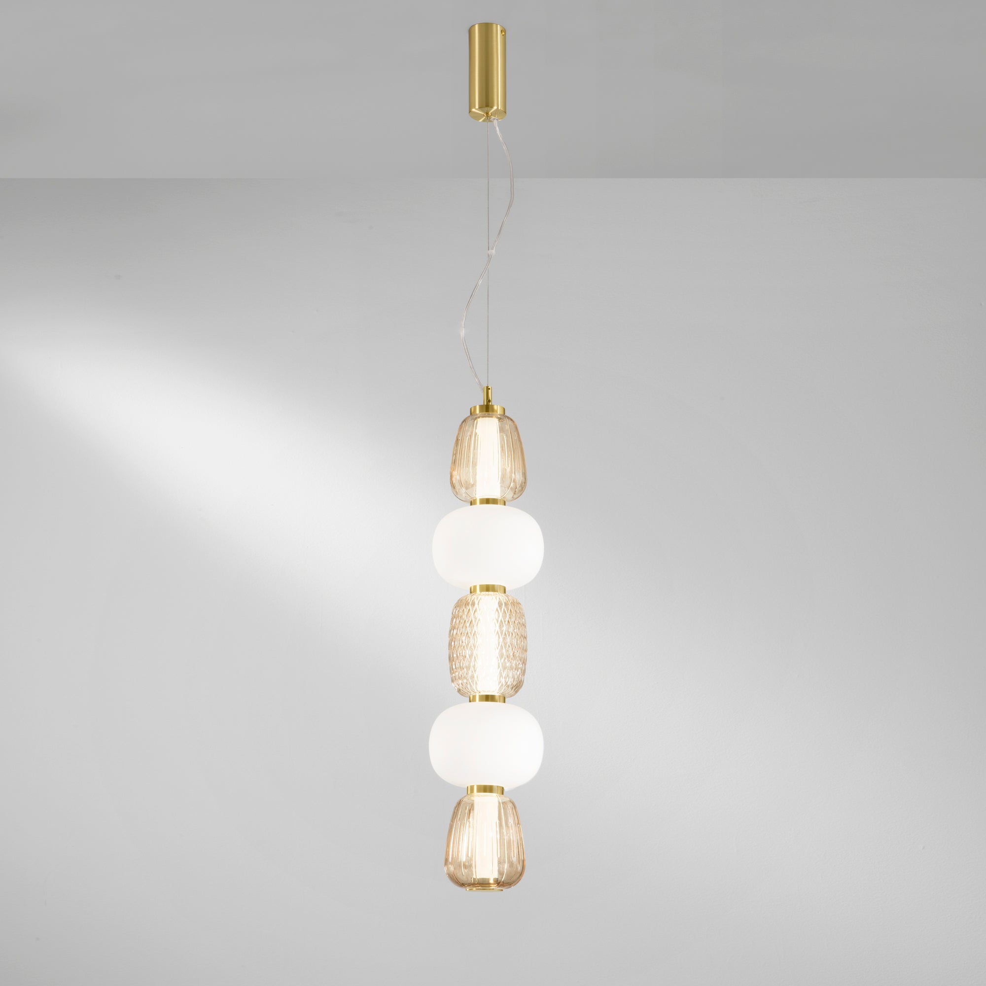 SOSPENSIONE LED TOTEM ORO 36W 3800LM 3000K 17X241CM