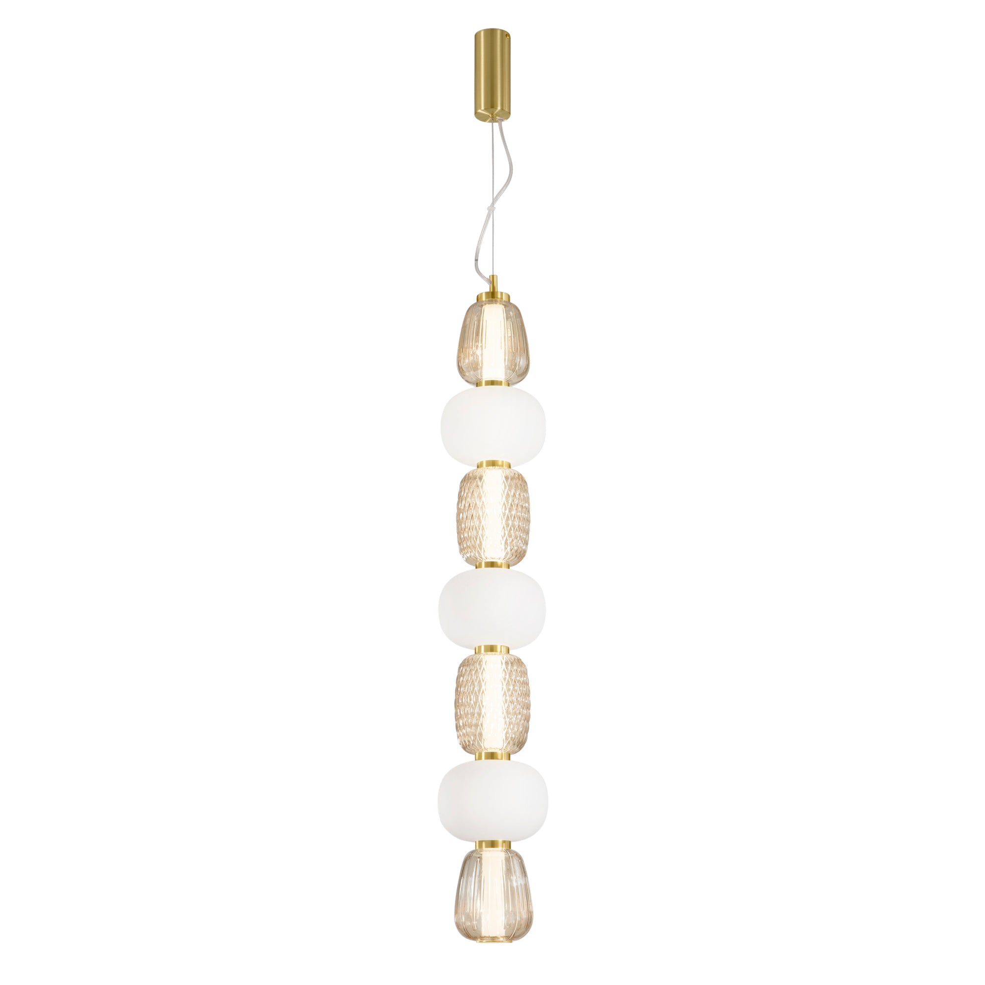 SOSPENSIONE LED TOTEM ORO 42W 4500LM 3000K 17X163CM