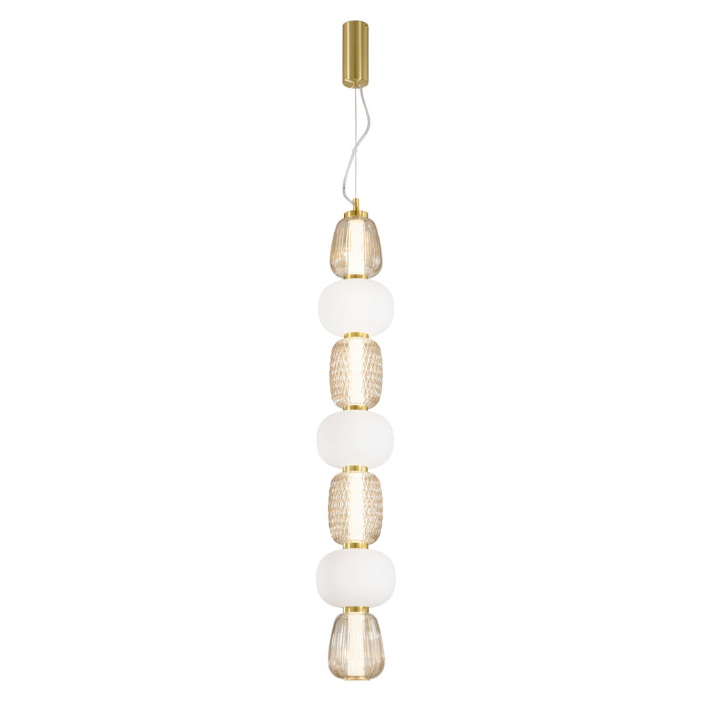 SOSPENSIONE LED TOTEM ORO 42W 4500LM 3000K 17X163CM