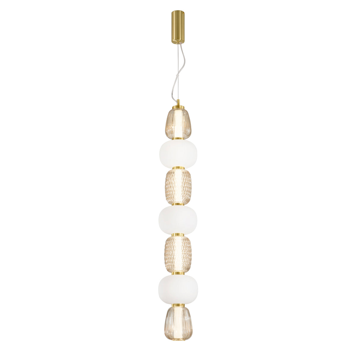 SOSPENSIONE LED TOTEM ORO 42W 4500LM 3000K 17X163CM