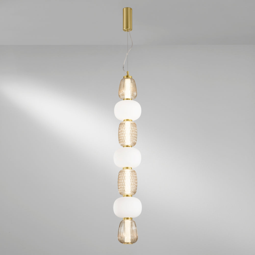 SOSPENSIONE LED TOTEM ORO 42W 4500LM 3000K 17X163CM