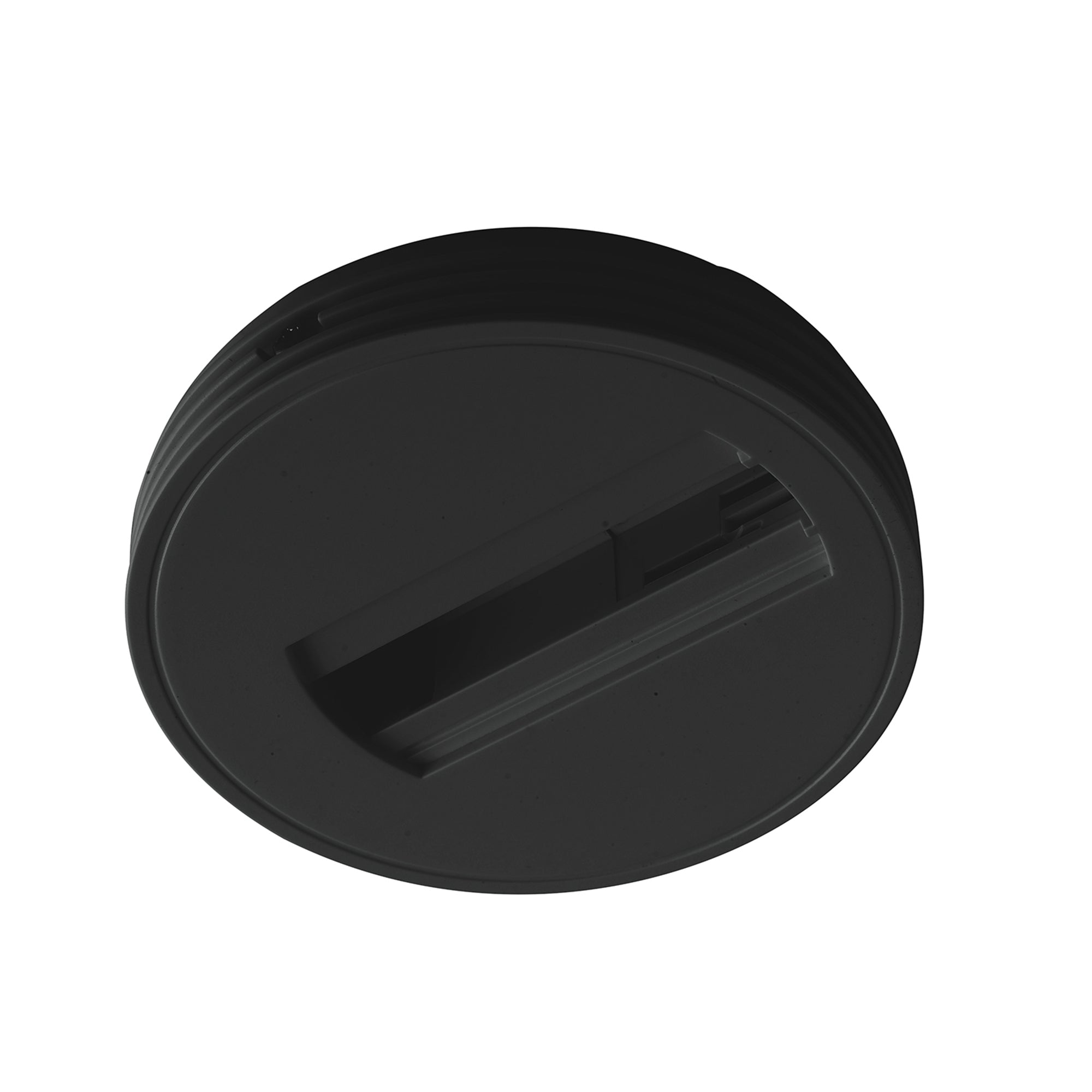 Base tonda per faro adattatore trifase nera