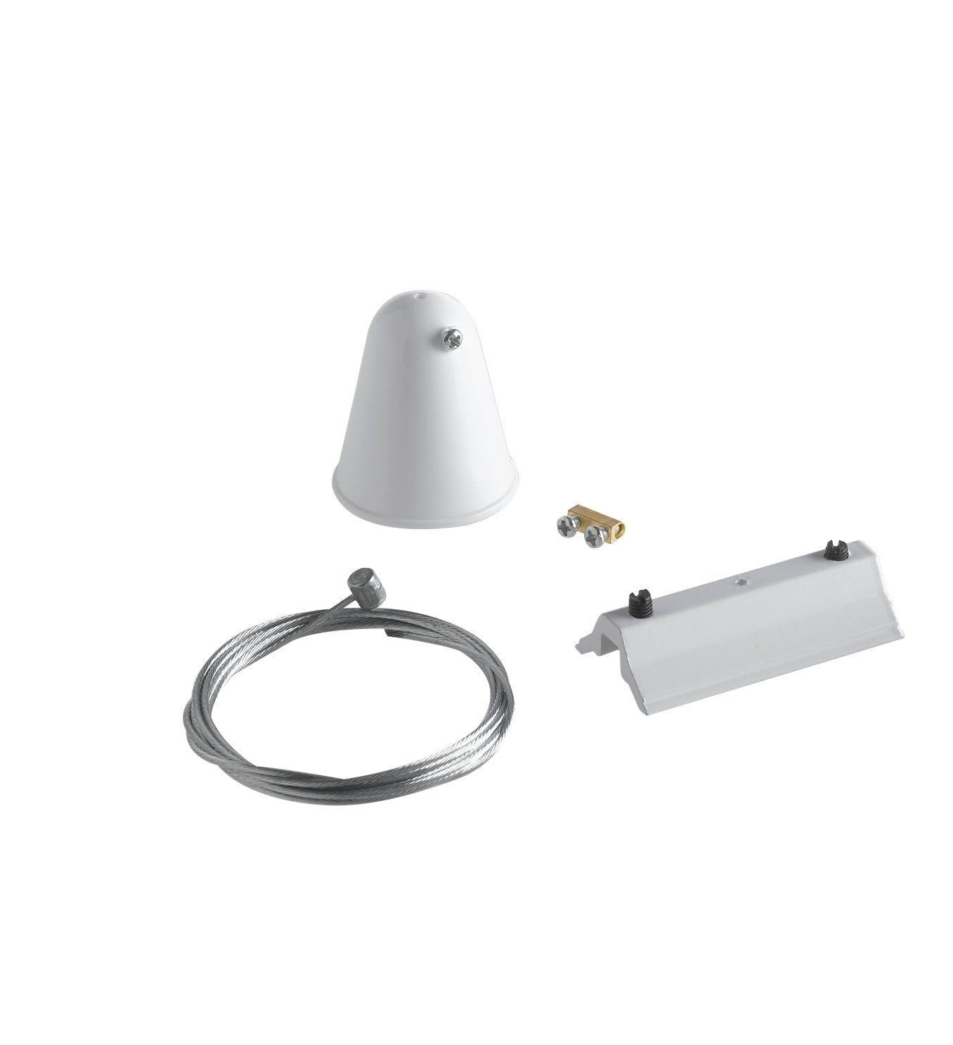 Sistema sospensione 150 cm per binari bianco