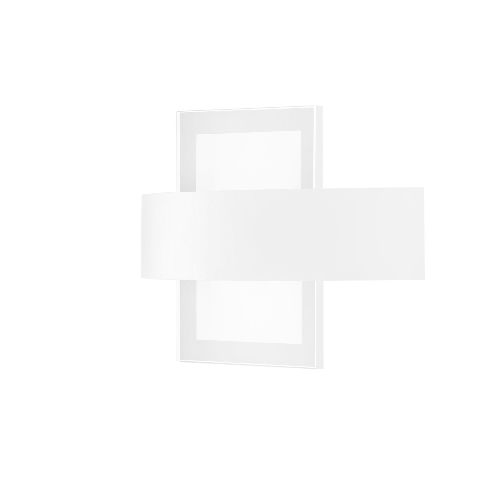 "Applique LED TRESOR in metallo bianco con diffusore in vetro 4000K (luce naturale)"