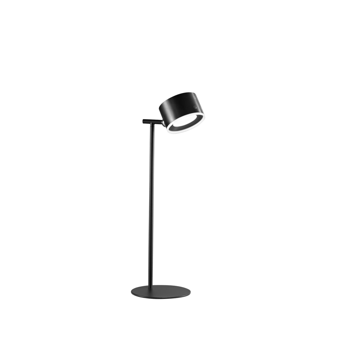 "Lampada ricaricabile LED TESLA in metallo nera con testa magnetica RGB+CCT+Dimmer"