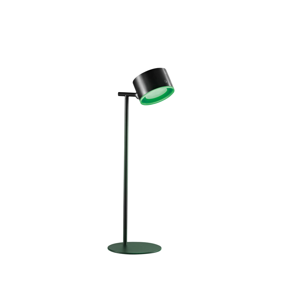 LUMETTO RICARICABILE LED TESLA NERO TESTA MAGNETICA 4W 186LM RGB+CCT INCLUSO BASETTA PER APPLIQUE 12