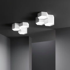PLAFONIERA LED VORTEX BIANCA 36W 3930LM CCT 35X35X15CM