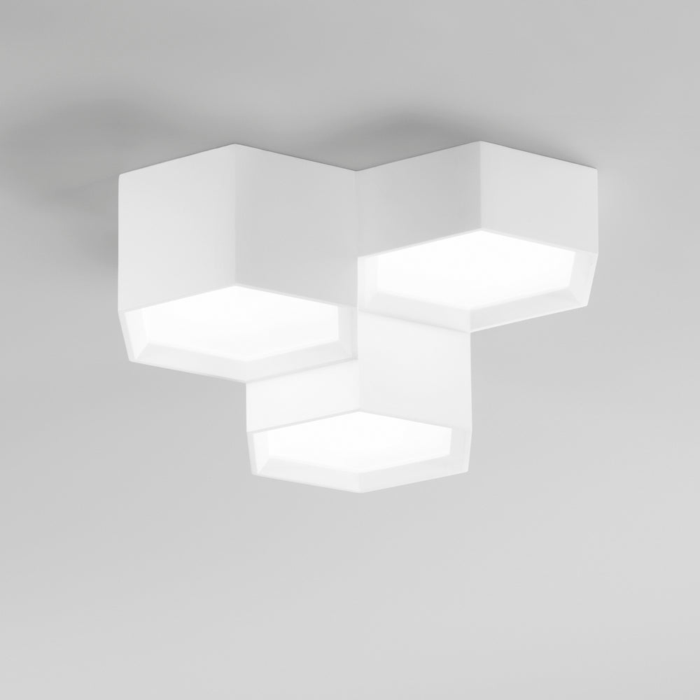 PLAFONIERA LED VORTEX BIANCA 36W 3930LM CCT 35X35X15CM