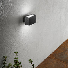 APPLIQUE BIEMISSIONE LED AGERA NERA 2X3W 680LM CCT IP54 9X6,5X6,5CM