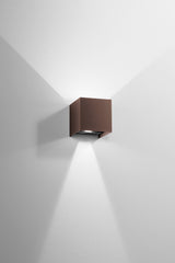 APPLIQUE BIEMISSIONE LED ALFA BRONZO 2X5W 1200LM CCT IP54 10X10X10CM