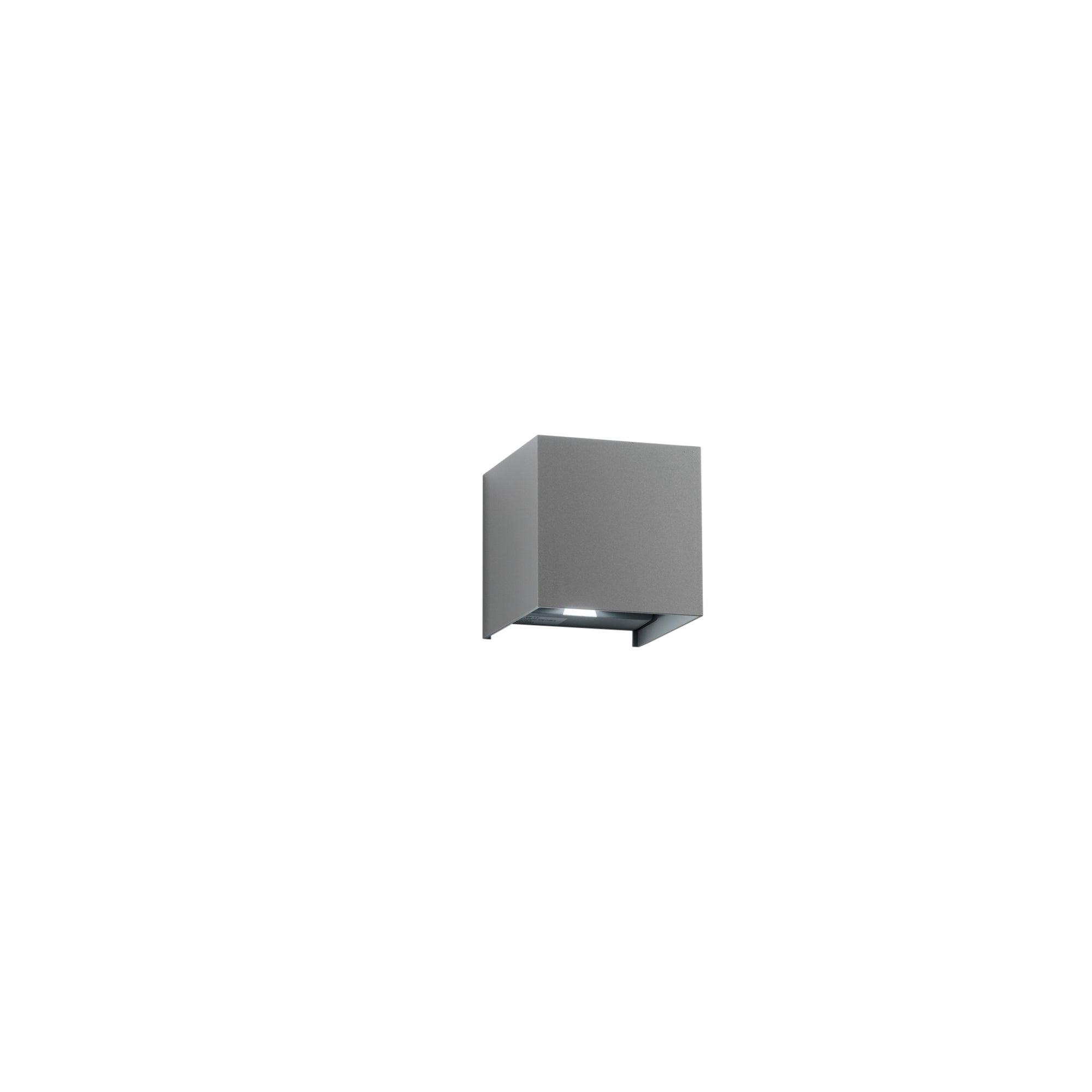 "Applique LED da esterno ALFA 10 in alluminio grigio 2x5W CCT IP54"