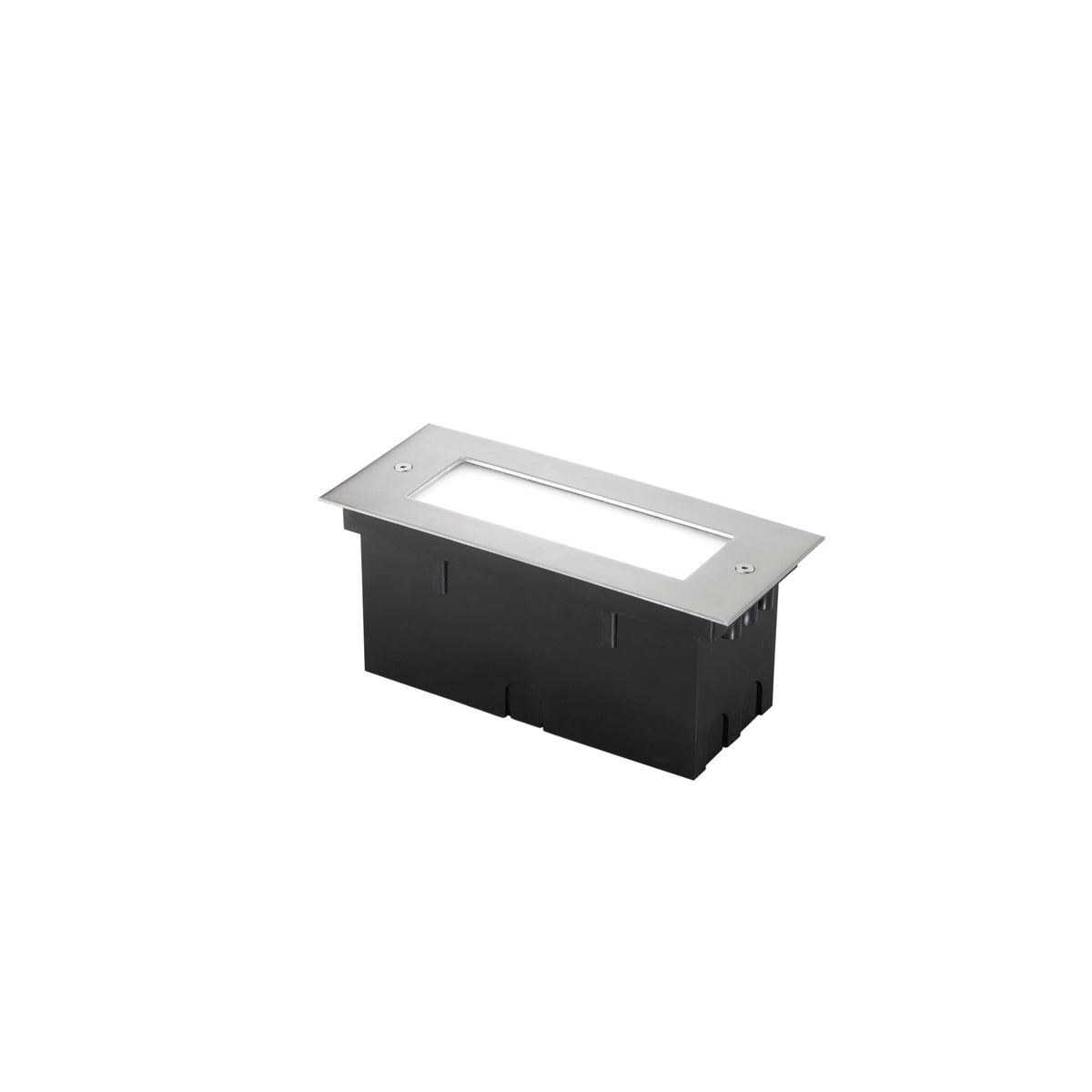 "Incasso LED WALK in acciao inox rettangolare 12W 4000K 9x21 cm