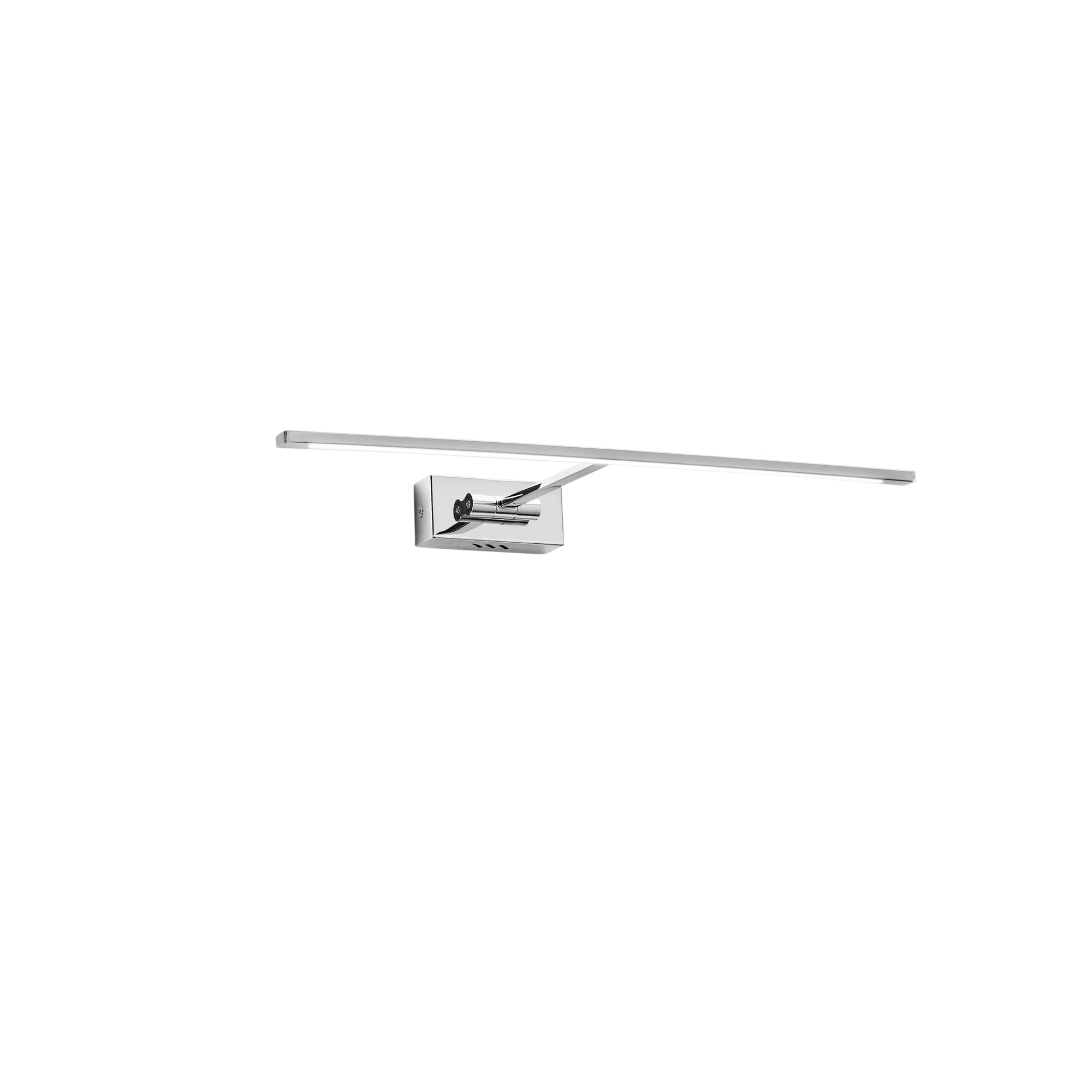 "Applique LED ANDROMEDA in metallo cromato orientabile, ideale sopra specchio, 3000K (luce calda)"