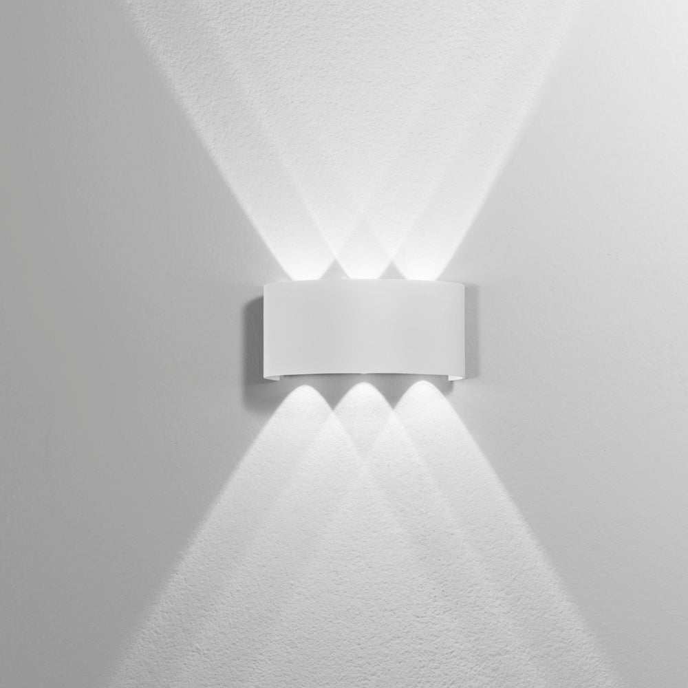 APPLIQUE BIEMISSIONE LED BEETLE BIANCA 6W 600LM CCT IP54 17X8X4CM