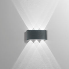 APPLIQUE BIEMISSIONE LED BEETLE ANTRACITE 6W 600LM CCT IP54 17X8X4CM