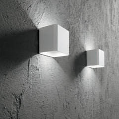 APPLIQUE BIEMISSIONE LED BIOME BIANCA 2X3,5W 840LM CCT IP54 11X11X9,5CM