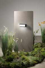 APPLIQUE LED BLOCK NERO RETT. 24W 3210LM CCT 3000/4200/6500K 32X13X10CM