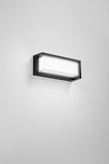 APPLIQUE LED BLOCK NERO RETT. 24W 3210LM CCT 3000/4200/6500K 32X13X10CM