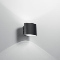 APPLIQUE BIEMISSIONE LED BOXTER NERA 2X4W 960LM CCT IP44 12,9X8,5X10CM