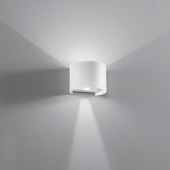 APPLIQUE BIEMISSIONE LED DELTA BIANCA 2X5W 700LM CCT IP54 14X12X10CM