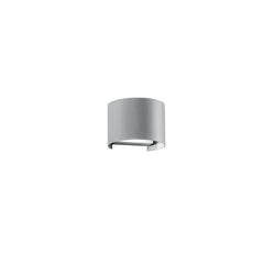 APPLIQUE BIEMISSIONE LED DELTA GRIGIA 2X5W 700LM CCT IP54 14X12X10CM