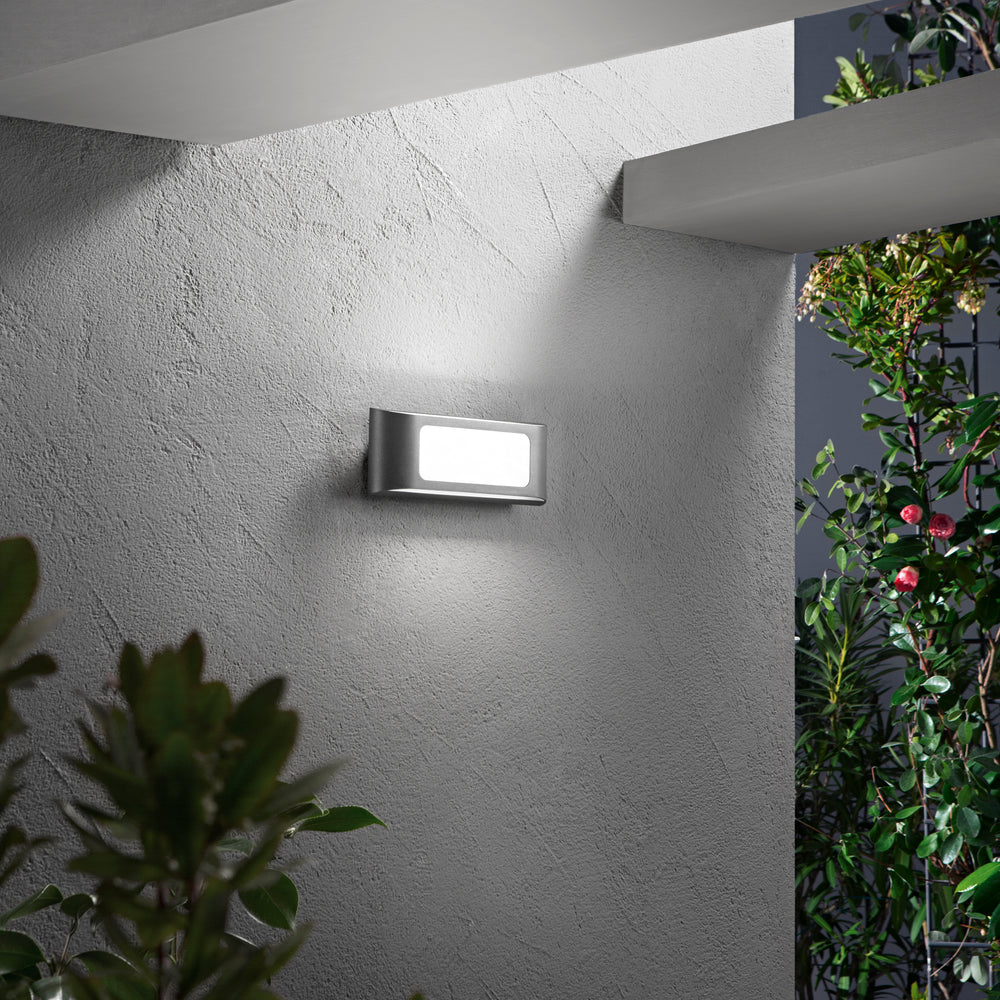 APPLIQUE BIEMISSIONE LED DESERT ANTRACITE 12W 1500LM CCT 3000/4000K IP65 25X5,3X9,5CM
