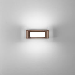 APPLIQUE BIEMISSIONE LED DESERT CORTEN 12W 1500LM CCT 3000/4000K IP65 25X5,3X9,5CM