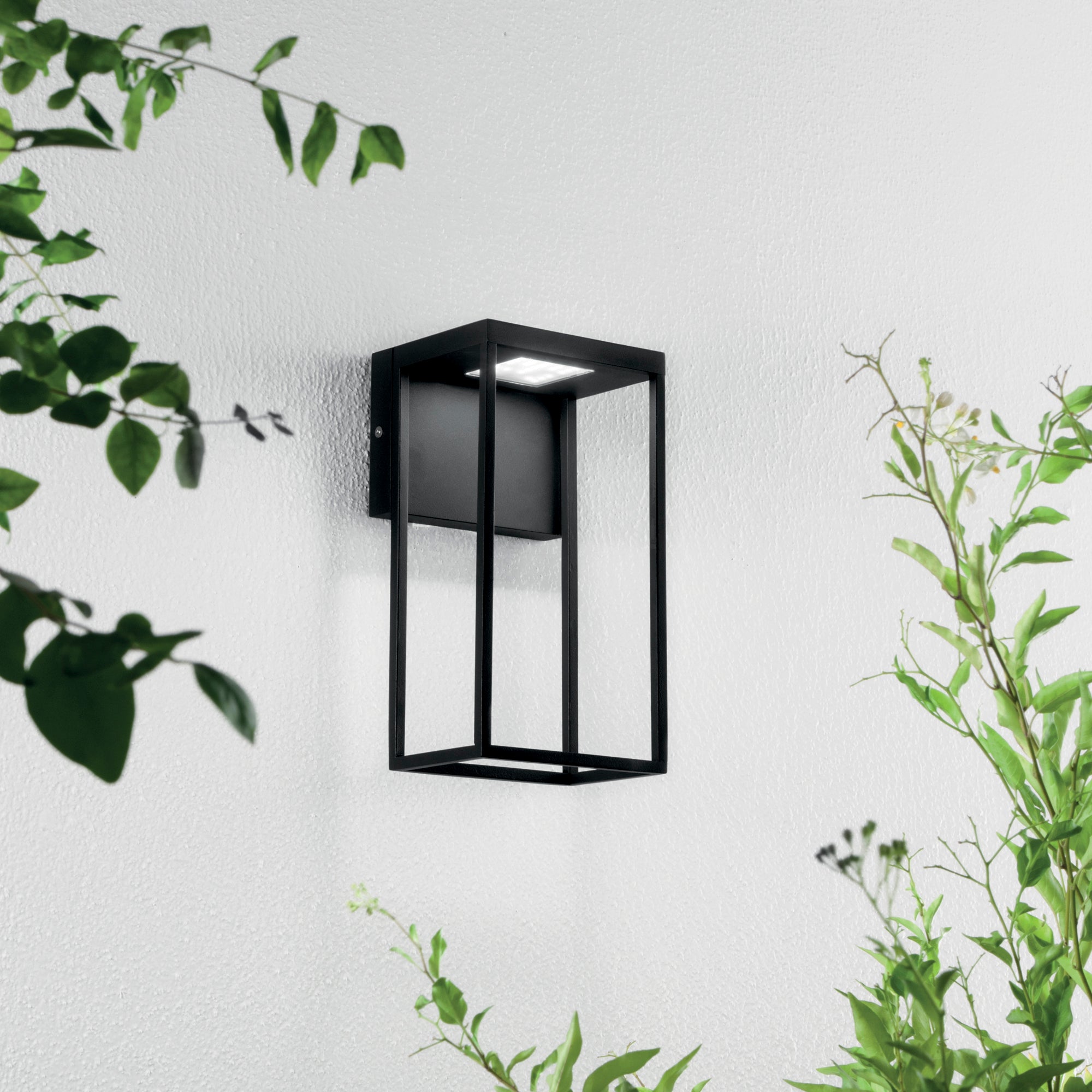 APPLIQUE LED GRIS NERA 12W 1390LM CCT IP54 15X12,6X28CM