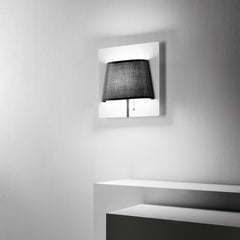 APPLIQUE LED WHAROL NERA 6W 540LM 4000K 25X8,7X25CM