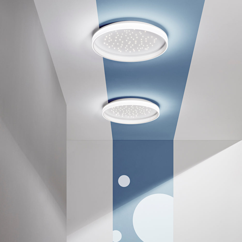 PLAFONIERA LED WISH BIANCA 50W 5500LM CCT+DIMM. CON TELECOMANDO 40X9CM