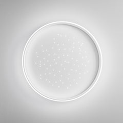 PLAFONIERA LED WISH TONDA BIANCA 75W 8250LM CCT+DIMM CON TELECOMANDO 60X9CM