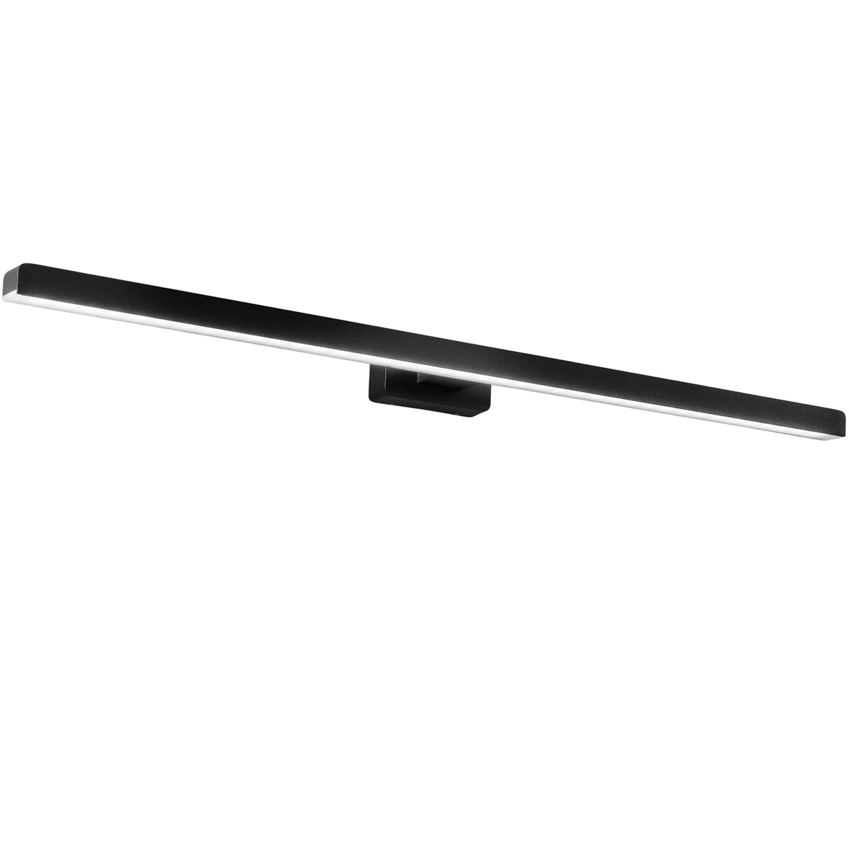 APPLIQUE LED LANCER NERO FISSAGGIO PARETE/SPECCHIO 13W 1000LM 3000K IP54 75x9x4CM