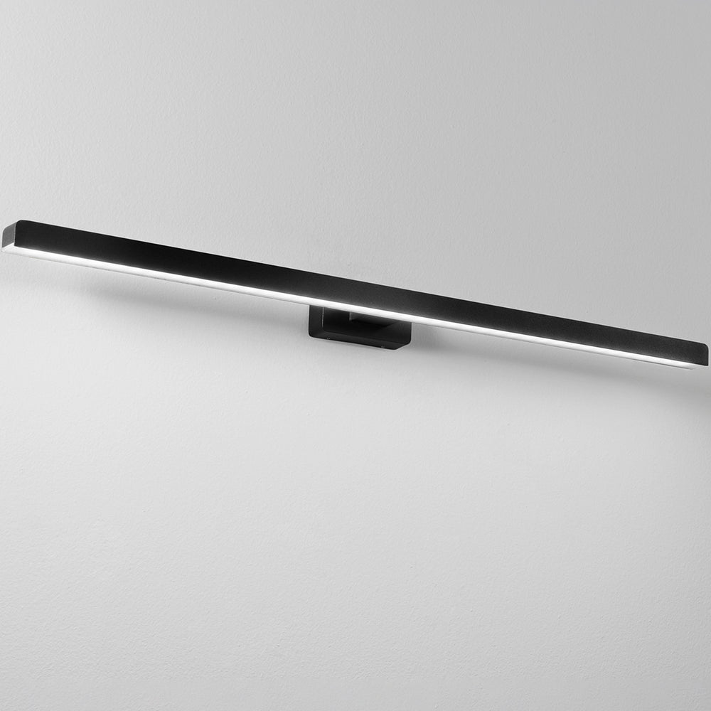 APPLIQUE LED LANCER NERO FISSAGGIO PARETE/SPECCHIO 13W 1000LM 3000K IP54 75x9x4CM