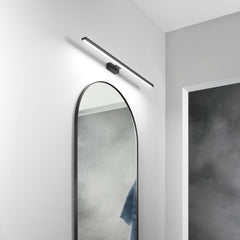 APPLIQUE LED LANCER NERO FISSAGGIO PARETE/SPECCHIO 13W 1000LM 4000K IP54 75x9x4CM