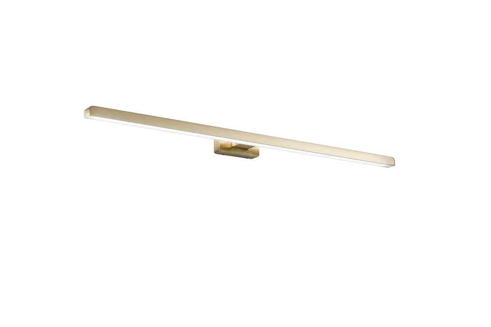 APPLIQUE LED LANCER ORO FISSAGGIO PARETE/SPECCHIO 13W 1000LM 4000K IP54 75x9x4CM