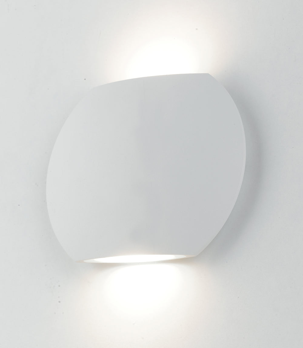 APPLIQUE BIEMISSIONE LED MIURA BIANCA 2X3W 520LM CCT IP54 16X3,5X12,8CM