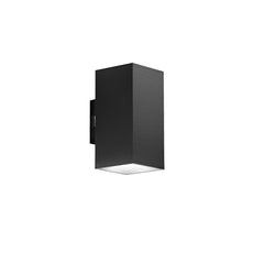 "Applique da esterno LED POLO quadrata nera doppia emissione CCT"